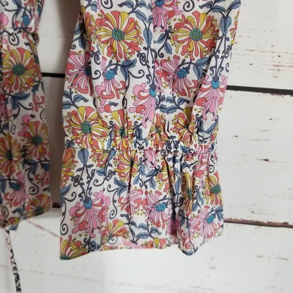 J. Crew x Liberty | Honeysuckle Floral Tie Waist Top NEW - Picture 9 of 11
